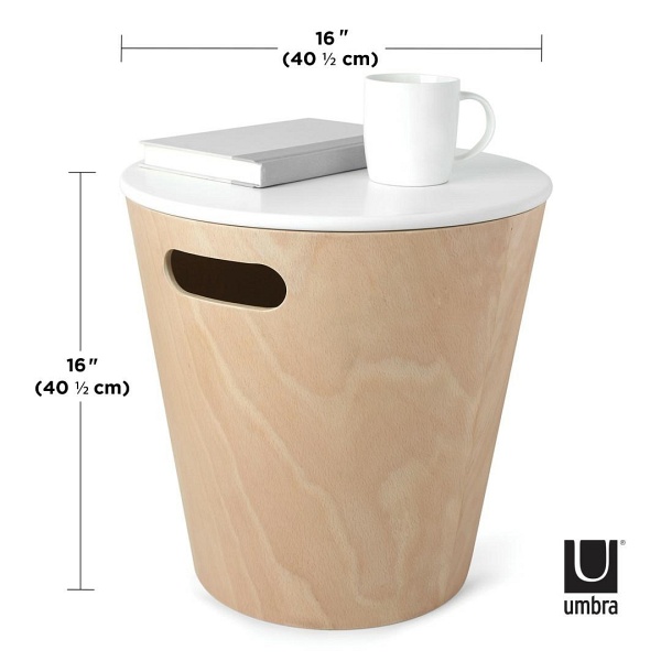 UMBRA stolik WOODROW biały - drewno - Umbra